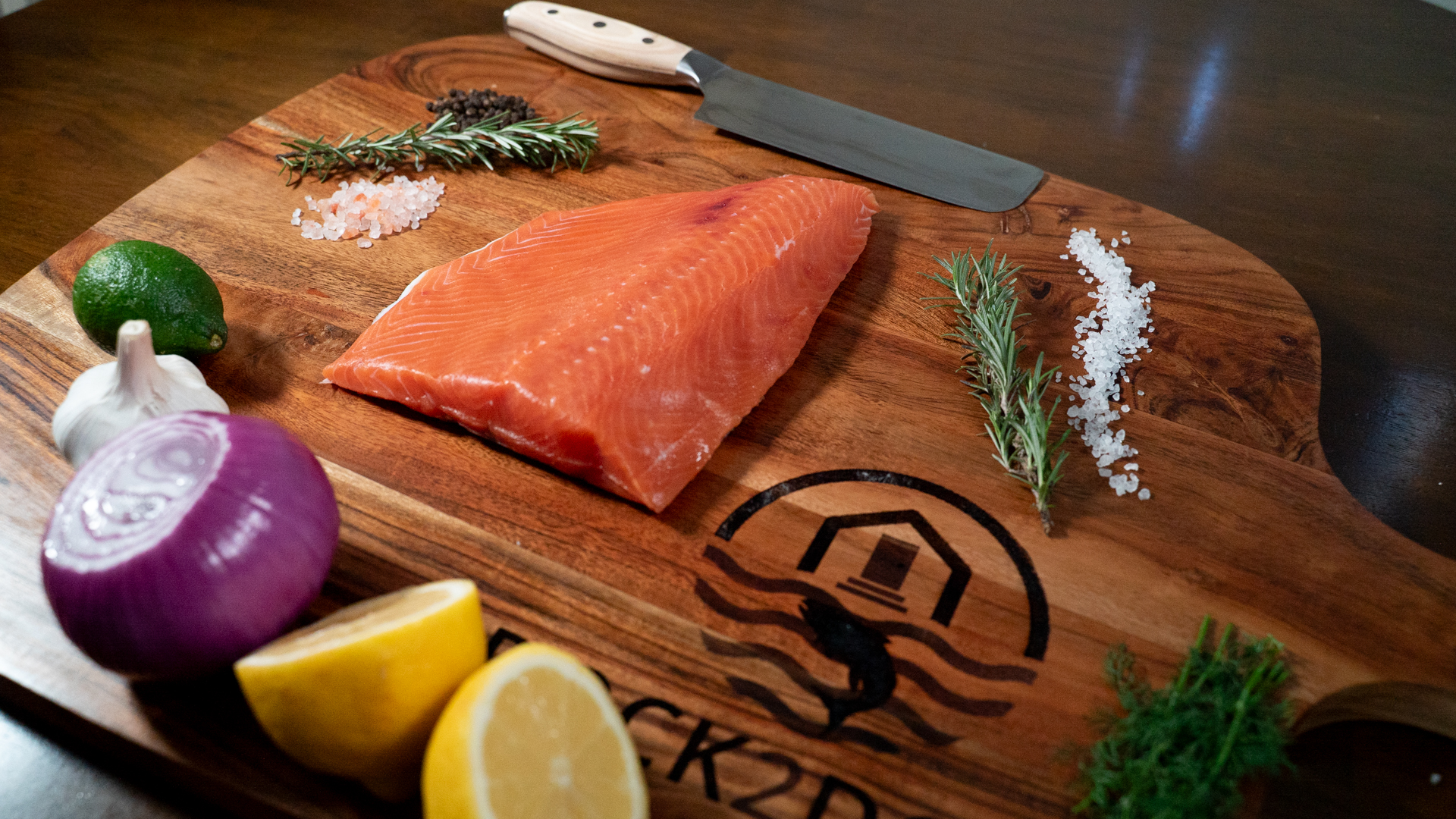 Wild Alaskan sockeye salmon fillet