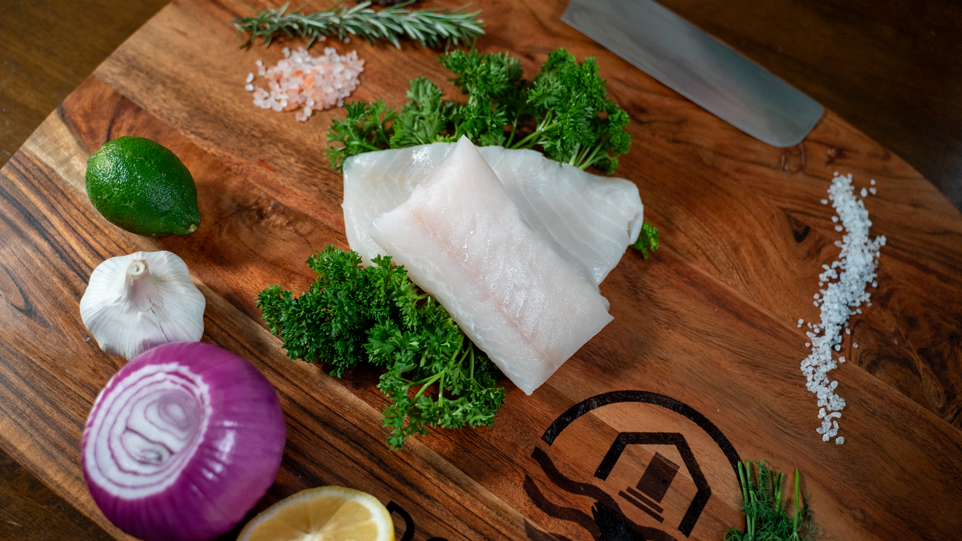 Wild Alaskan black cod presentation